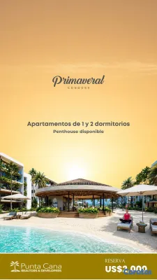 apartamentos - Propiedad en Venta en Punta Cana — Primaveral desd 5