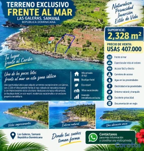 EXCLUSIVO TERRENO FRENTE AL MAR EN LAS GALERAS – S