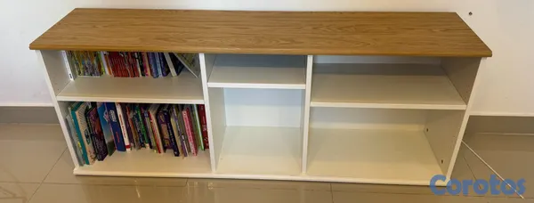 muebles y colchones - Mueble para TV IKEA SKRUVBY blanco con tablero efe 3