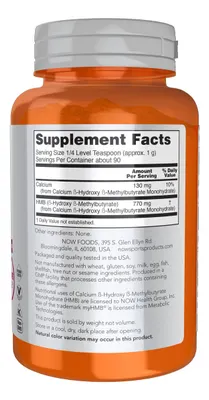 Salud y Equipamiento Médico - Now Sports Nutrition, Polvo De Hmb 2