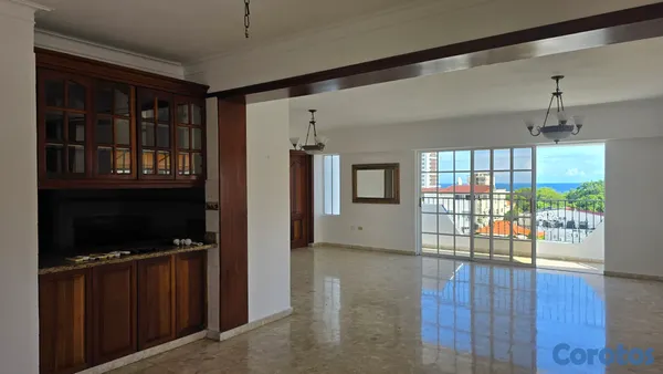 apartamentos - AVENIDA ENRIQUILLO CON VISTA MAR. EXCELENTE DEPARTAMENTO CLASICO  3