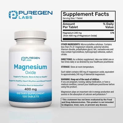 Salud y Equipamiento Médico - Oxido De Magnesio 120 Tab P Pur - - Unidad A $1216 2