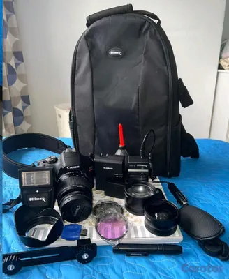 camaras y audio - Canon T7 Impecable + Kit Ultimaxx Completo (Mochila, Flash, 4 Baterías y Lentes) 5