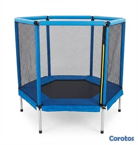 Trampolín Infantil Hexagonal para Jardín y Hogar