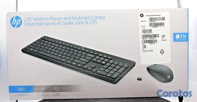 TECLADO Y MOUSE INALAMBRICO HP EN INGLES, HP 235  