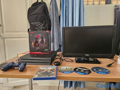 PlayStation 4 Pro + TV  + 3 Juegos + Audífonos