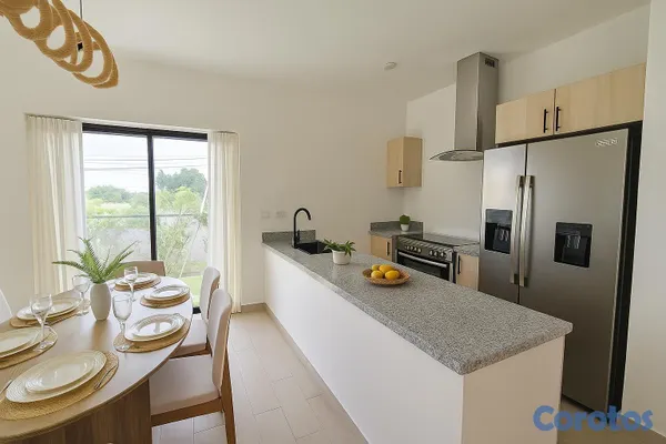 casas vacacionales y villas - Villas en Venta en Punta Cana, 2 y 3 Hab. con Patio Privado 6