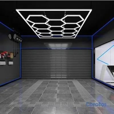 otros electronicos - LUZ HEXAGONAL 14 PANELES, IDEAL BARBERIA,SALON,SPA 2