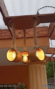 Lámparas de terrazas, galerias, salas, Gazebos, pergolas, casa de campo