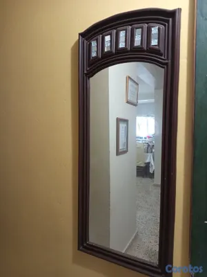 arte y antigüedades - Juego de espejo más repisa. 2
