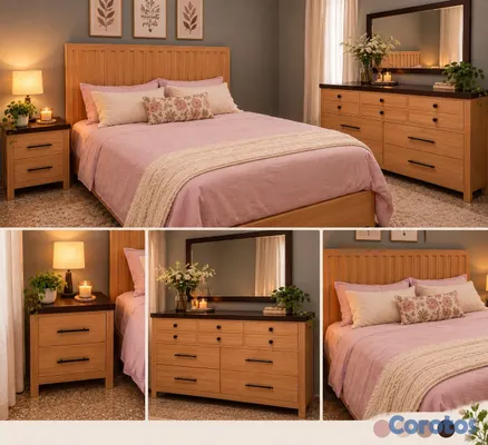 muebles y colchones - VENTA JUEGO DE HABITACIÓN  3