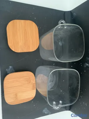 cocina - envase acrílico y Bamboo  3