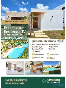 VILLA AMUEBLADA EN ALQUILER | PRIMAVERAL RESIDENCE