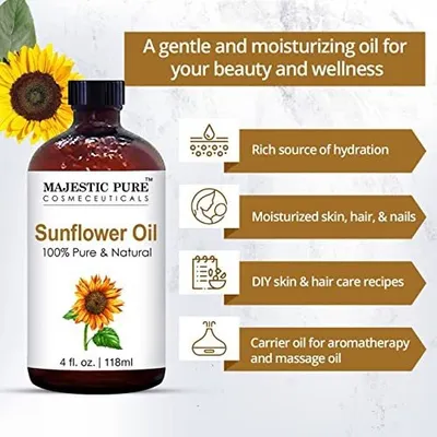 Salud y Equipamiento Médico - Aceite De Girasol Puro Y Natural  Majestic Pure 5