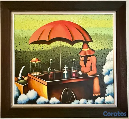 arte y antigüedades - Bodegón de Frutas Tropicales – Pintura 

Escena de Mercado Tropical 


 2