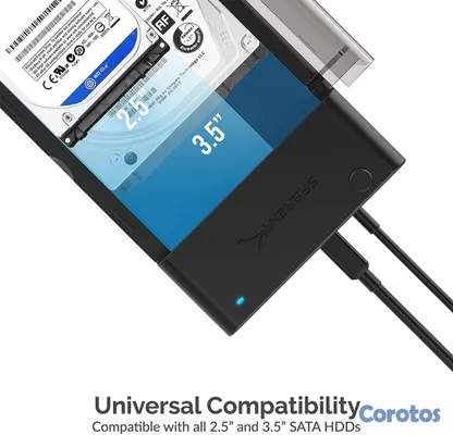 accesorios para electronica - ESTACIÓN DE ACOPLAMIENTO SABRENT USB 3.0 PARA DISCO DURO SATA DE 2.5 O 3.5 PULG 4