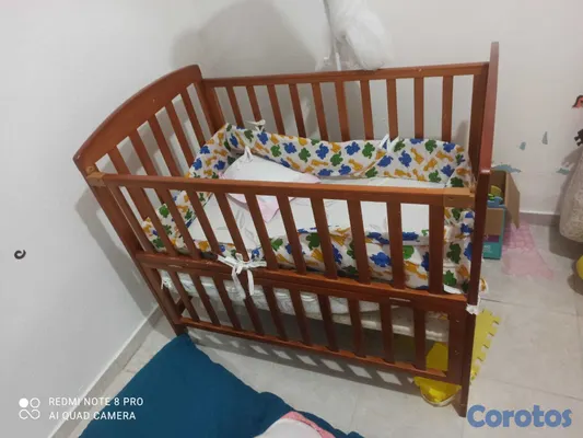 muebles - Combo Bebé Completo: Cuna de Madera + Portabebé Ch 2