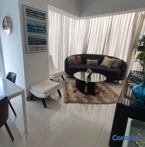 Apartamento 1Hab Amueblado Moderno Super Centrico en Piantini c/Lounge y Gym 