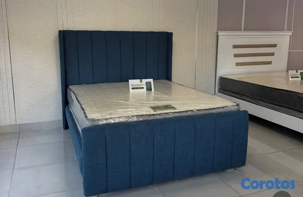 muebles y colchones - Vendemos cama completa en diferente colores  2