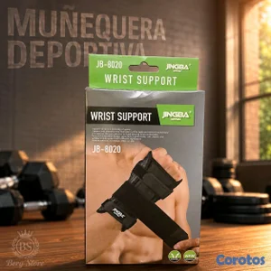 🎀 MUÑEQUERA ORTOPÉDICA DEPORTIVA CON AJUSTE DE VELCRO AJUSTABLE. 
