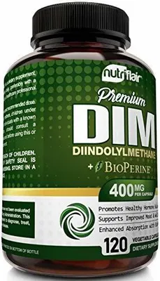 Salud y Equipamiento Médico - Suplemento Nutriflair Dim 400 Mg Con Bioperina, 120 Capsulas 5