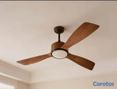 lámpara abanico 3 aspa 