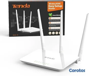Router WiFi Tenda F3 N300 de 300 Mbps con 3 Antena
