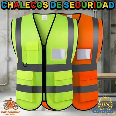 equipos profesionales - CHALECOS DE SEGURIDAD REFLECTIVOS DE ALTA VISIBILIDAD CON BOLSILLOS | CHALECOS | 5