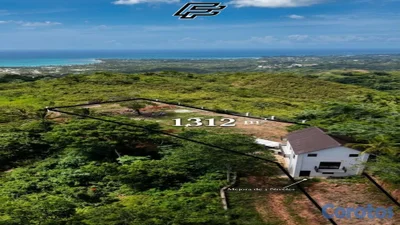Terreno de Alto Valor en Cosón: 1,312 m² Vista al Mar y Mejora de 3 Niveles