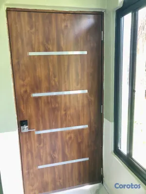 decoración y accesorios - PUERTAS POLIMETALICAS ACERO INOXIDABLE 4L EVERDOOR 10