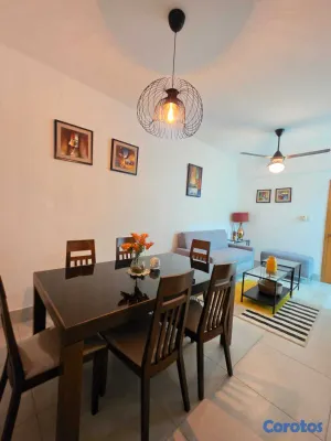 apartamentos - alquiler de apartamento amueblado en el millon  4