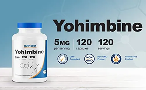 Salud y Equipamiento Médico - Nutricost Hcl 5 Mg, 120 Capsulas Yohimbina Fuerza Extra 5