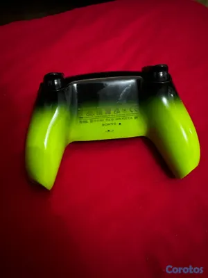 consolas y videojuegos - Control PS5 DualSense Verde y Negro Original 3