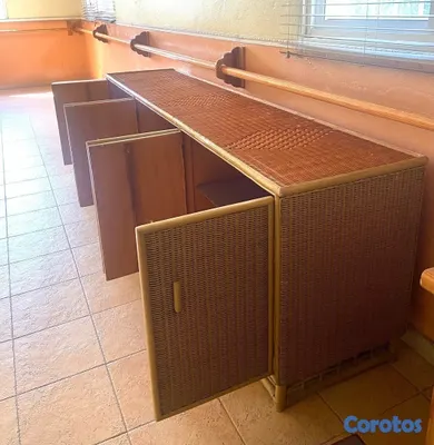 muebles y colchones - Mueble estante en mimbre 3