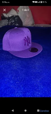 ropa para hombre - gorra morada  3