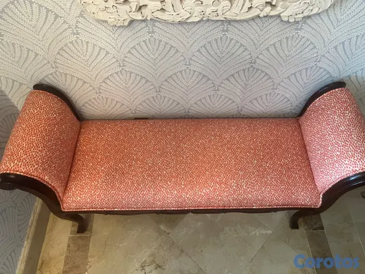 muebles y colchones - Elegante banqueta clásica estilo francés 7