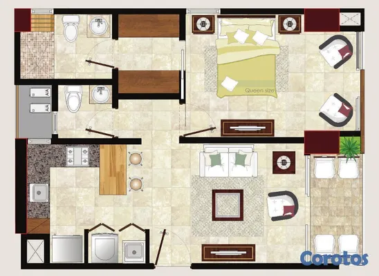 apartamentos - apartamentos en construcción de 1 habitación desde US$ 99,000 en Naco ID1557 5