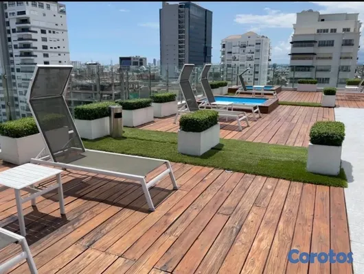 apartamentos - Apartamento Amoblado de 2 Habitaciones en Alquiler - Piantini - Áreas Sociales 11