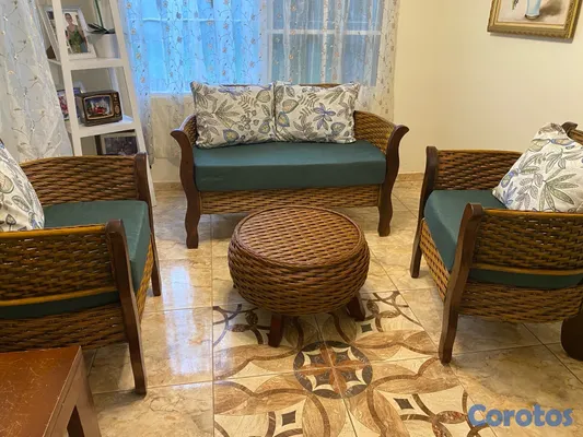 muebles y colchones -  Muebles en Mimbre y Rattan en caoba  4