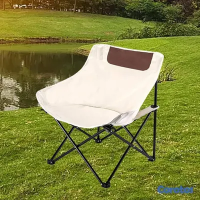 muebles y colchones - Silla portátil beige plegable para viajes y activi 1