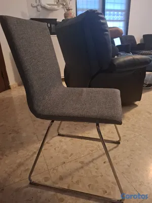 muebles y colchones - 2 sillas IKEA LILLÅNÄS gris oscuro – RD$9,000 el par 2