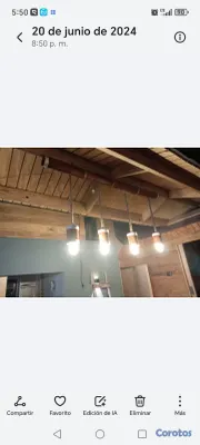 decoración y accesorios - Lámparas de terrazas, galerias, salas, Gazebos, pergolas, casa de campo 11