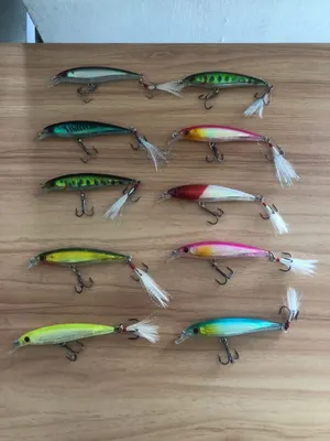 Artículos Deportivos - Señuelo Para Pesca Luminosos Coloridos Cebo Anzuelo Caña de Pescar Vara 4
