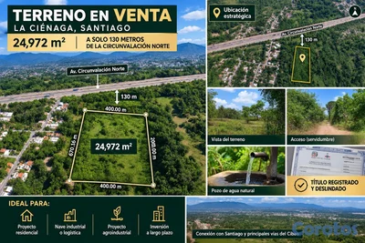 Terreno 24,972 m² próximo a Circunvalación Norte –