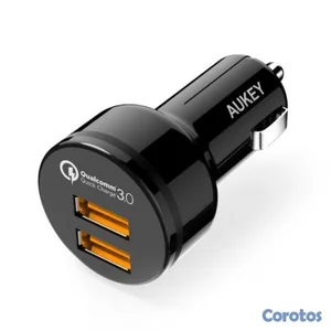 CARGADOR PARA CARRO AUKEY QUICK CHARGE 3.0