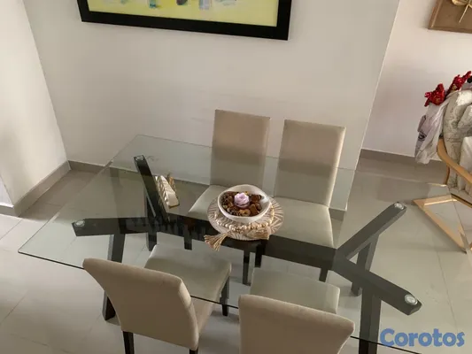 muebles y colchones - Mesa rectangular de comedor 4