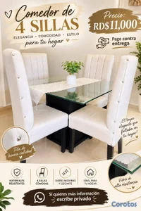 Comedor de 4 sillas 