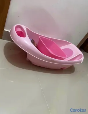 accesorios - Base Bañera / cambiador marca Ok Baby + Bañerita de bebé  2