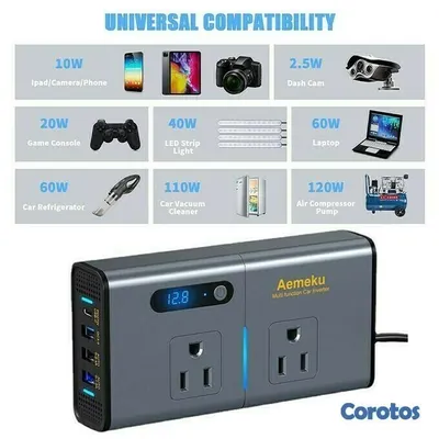 accesorios para electronica - POWER INVERTER 300W D.WORLD DW-7611 5