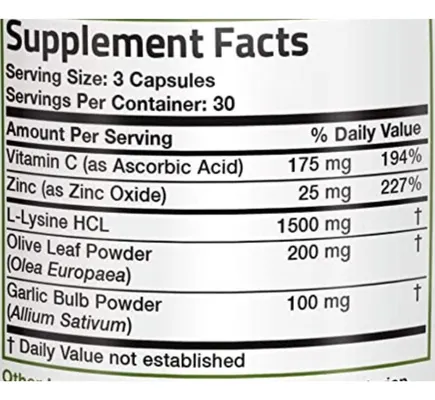 Salud y Equipamiento Médico - L-lisina 1500mg - Bronson - Unidad - Unidad A $1521 2